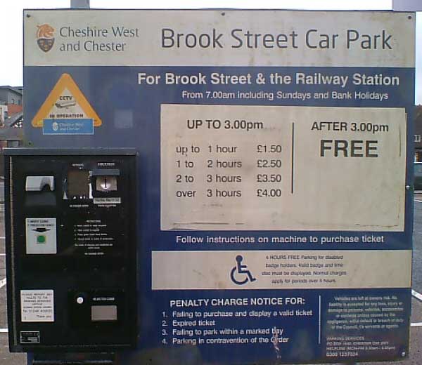 Chester Tourist Parking St Anne Street Car Park