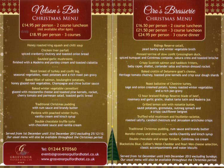 Chester Tourist The GrosvenorPulford Hotel Nelson's Bar