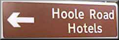 Hoole Road Hotels Sign