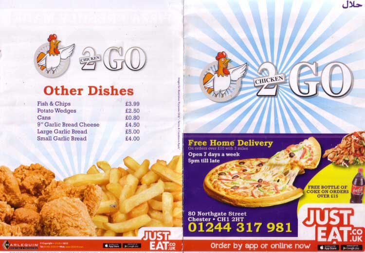 Chester Tourist Chicken 2 Go