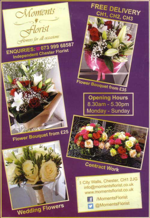 Chester Tourist Rufus Court Moments Florists Chester