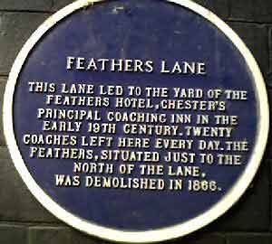 Chestertourist.com - Feathers Lane Chester Cheshire