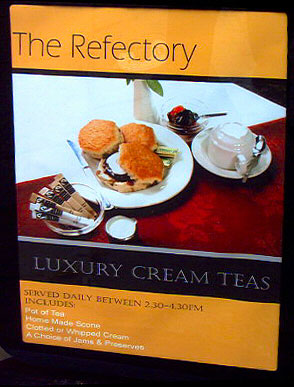 Cathedral Refectory. Luxury Cream Teas