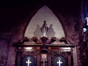 The Warburton chapel Inside St John's Church Chester