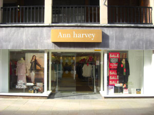 Watergate Street - Ann Harvey. Please click here for www.annharveyfashion.co.uk